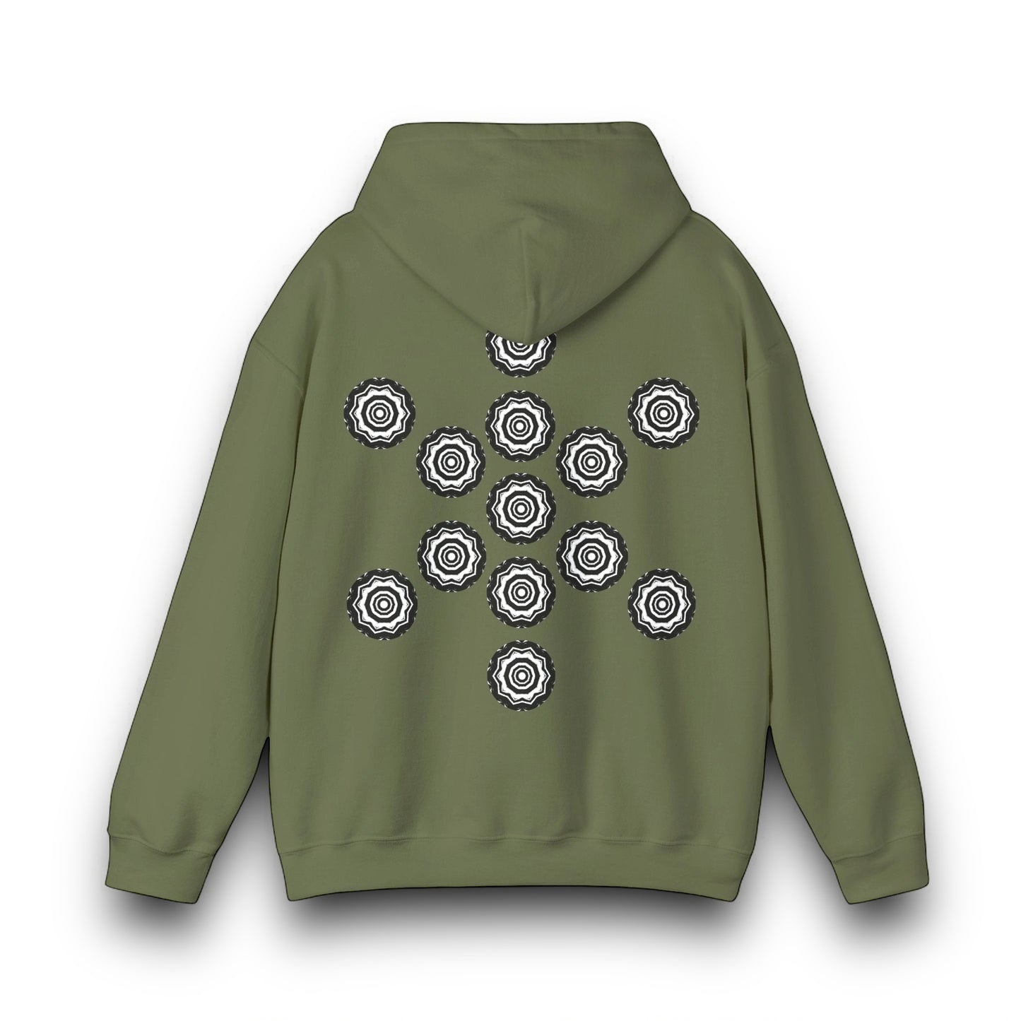 Men's 3ETD Noir "417" Cymatic Print Hoodie