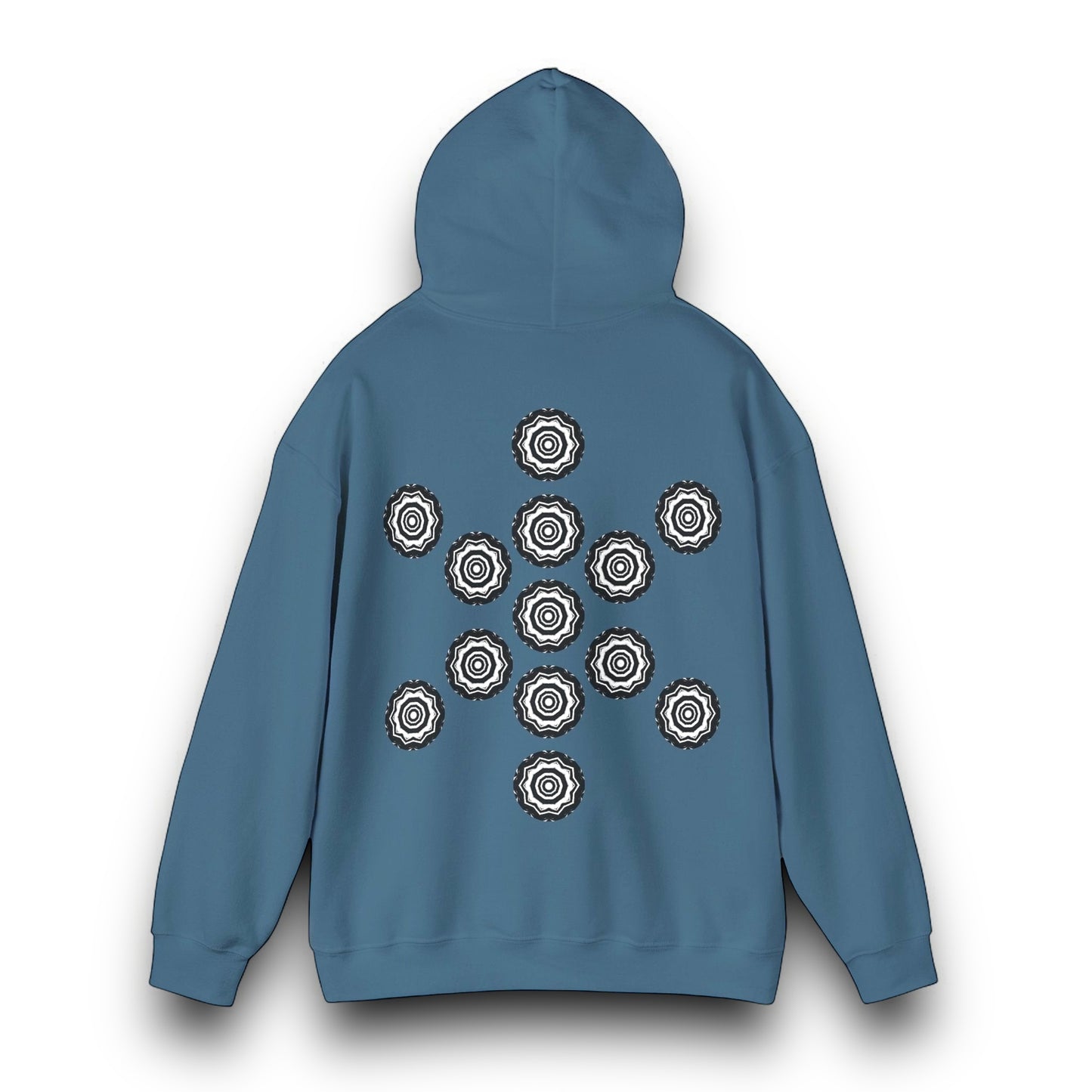 Men's 3ETD Noir "417" Cymatic Print Hoodie