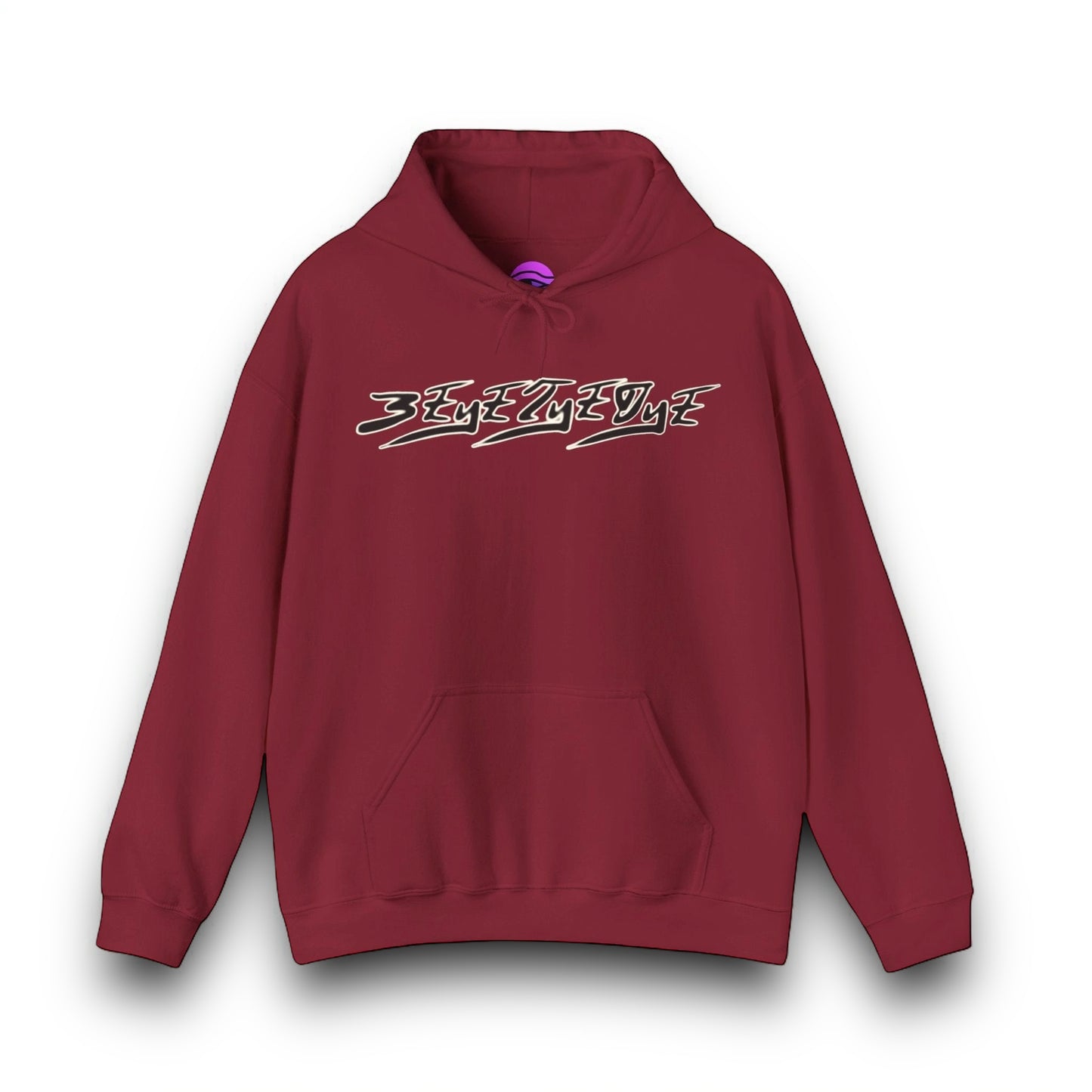 Men's 3ETD Noir "417" Cymatic Print Hoodie