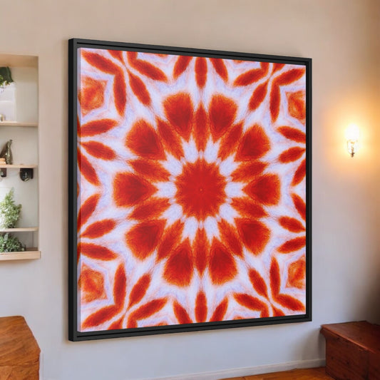 “SACRAL” Matte Canvas, Black Frame