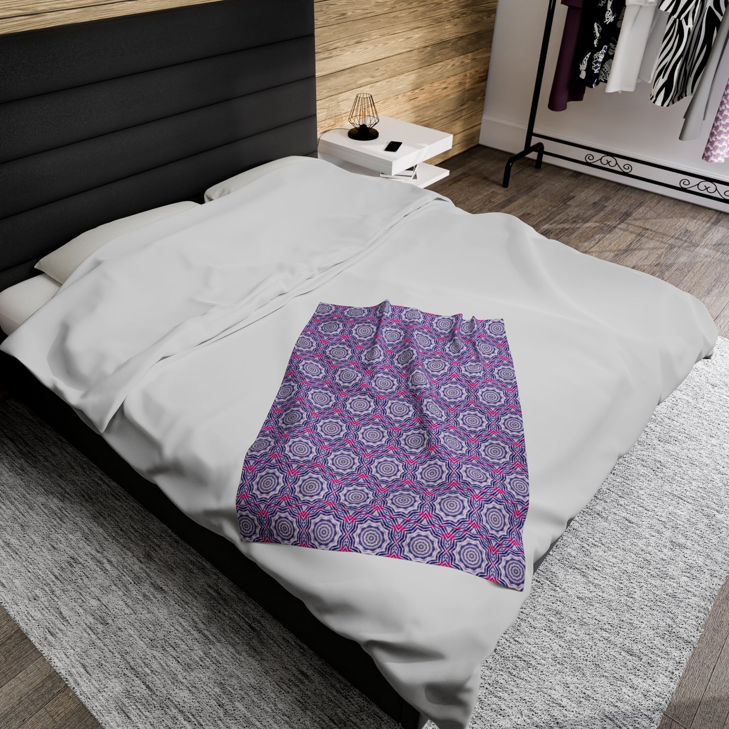 VibeRATE Cymatic AOP Velveteen Blanket