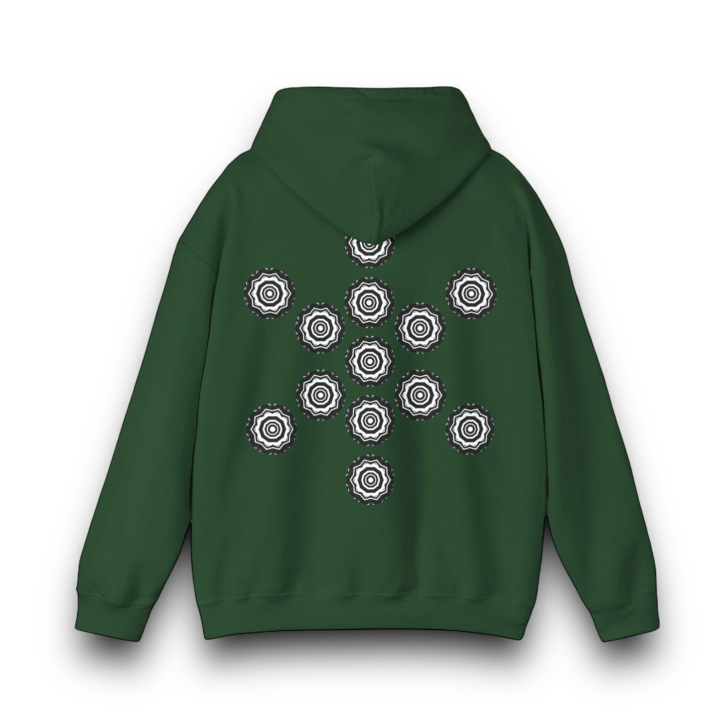 Men's 3ETD Noir "417" Cymatic Print Hoodie