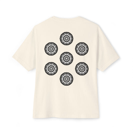 3ETD "417" Cymatic Print Oversized Boxy T Shirt