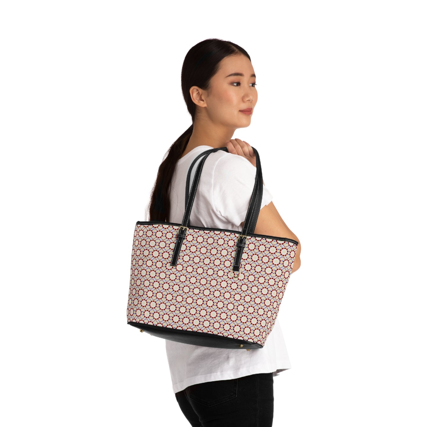 MOSAIC Cymatic Aop Pu Leather Shoulder Bag