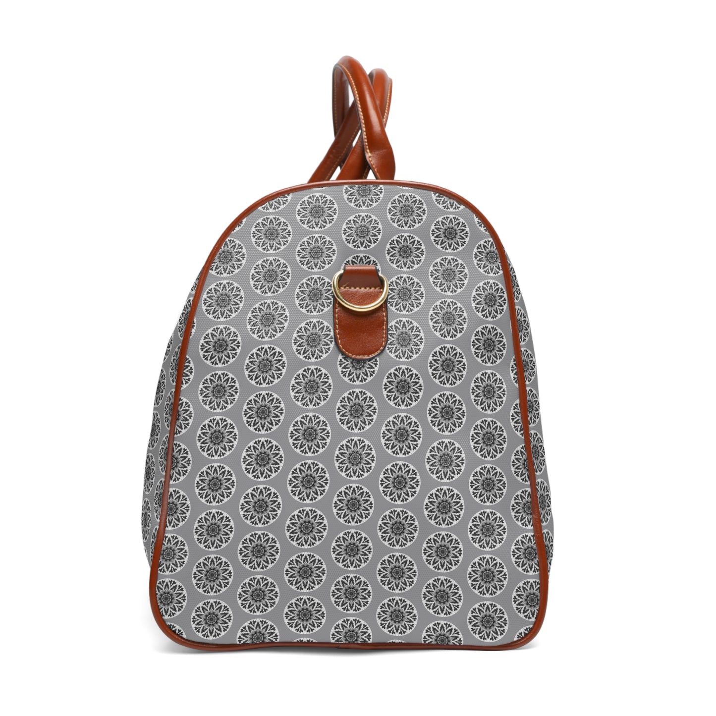 Noir GETA Cymatic Aop Waterproof Pu Travel Bag (Grey)