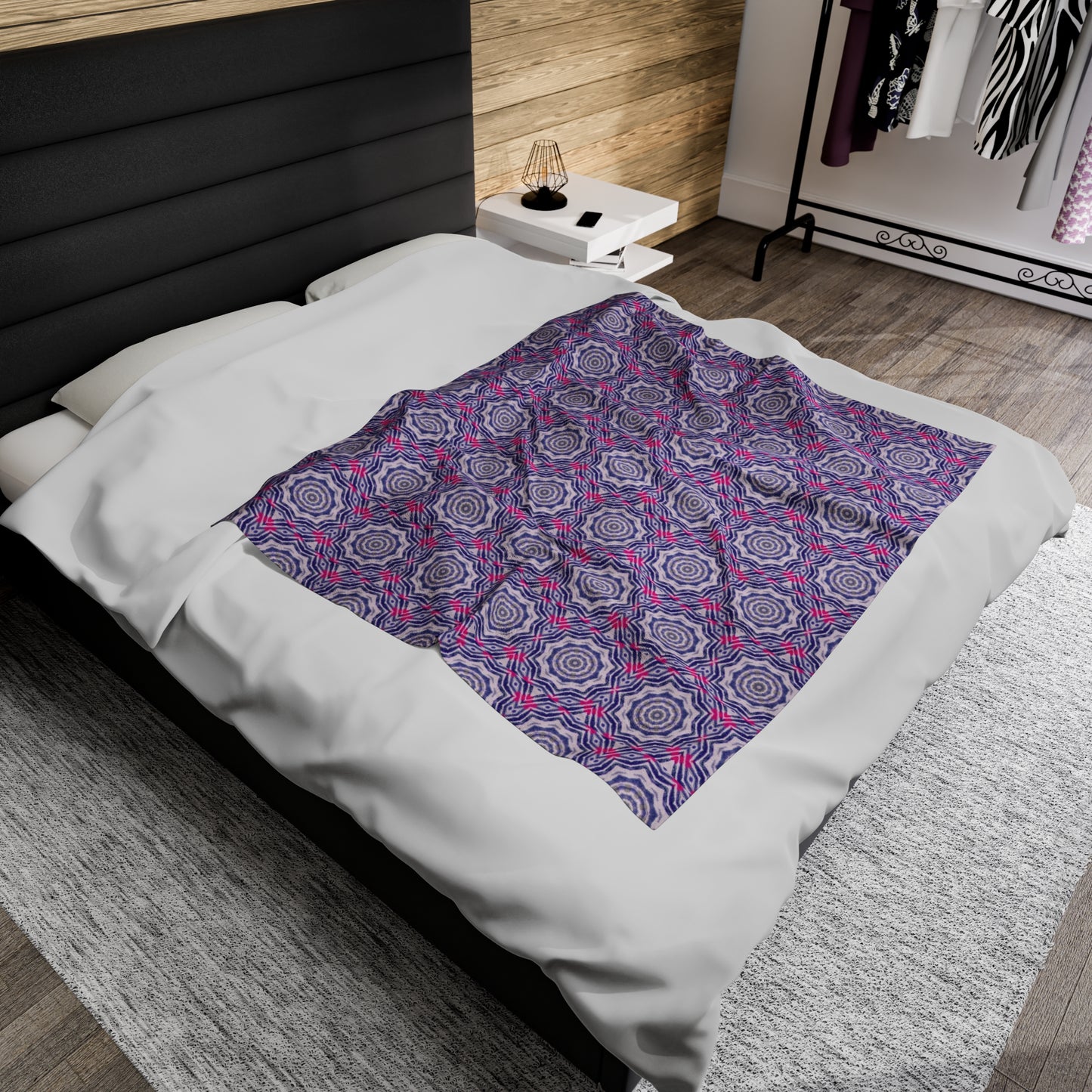 VibeRATE Cymatic AOP Velveteen Blanket