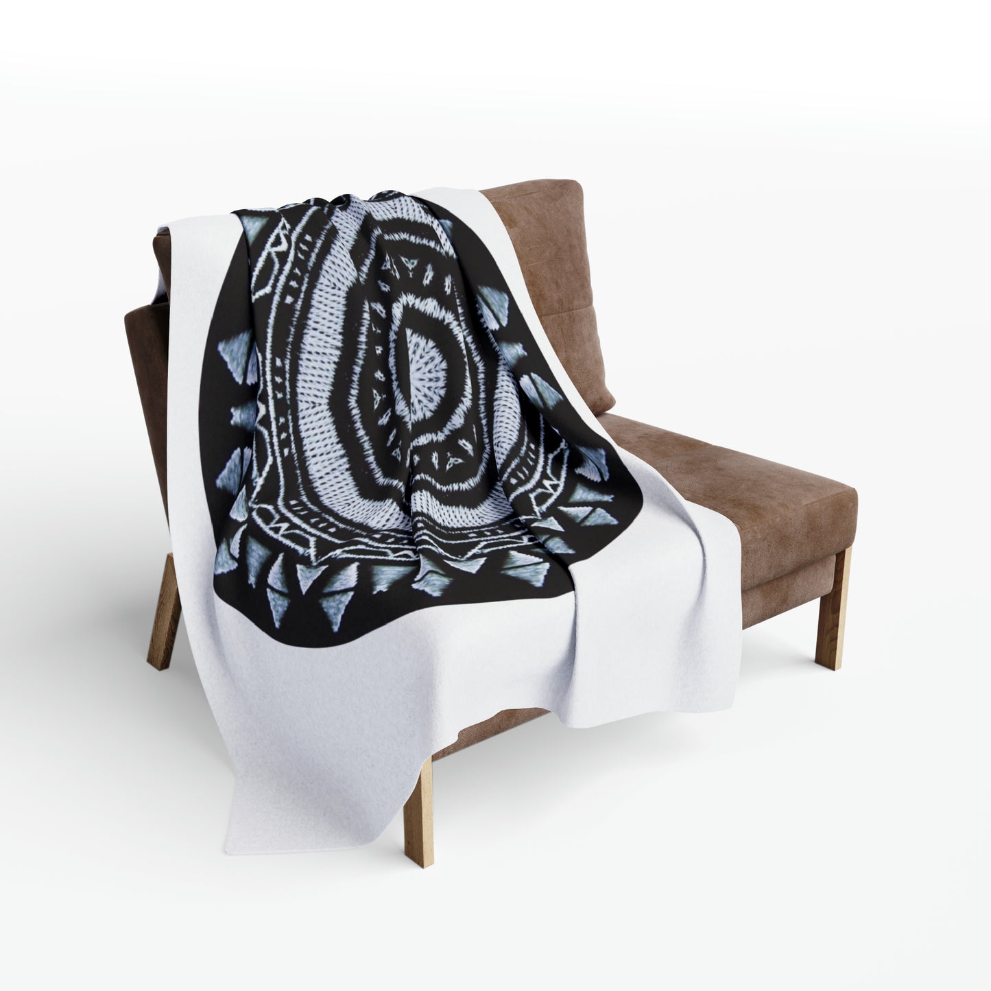 MAYA Cymatic Arctic Fleece Blanket (White)