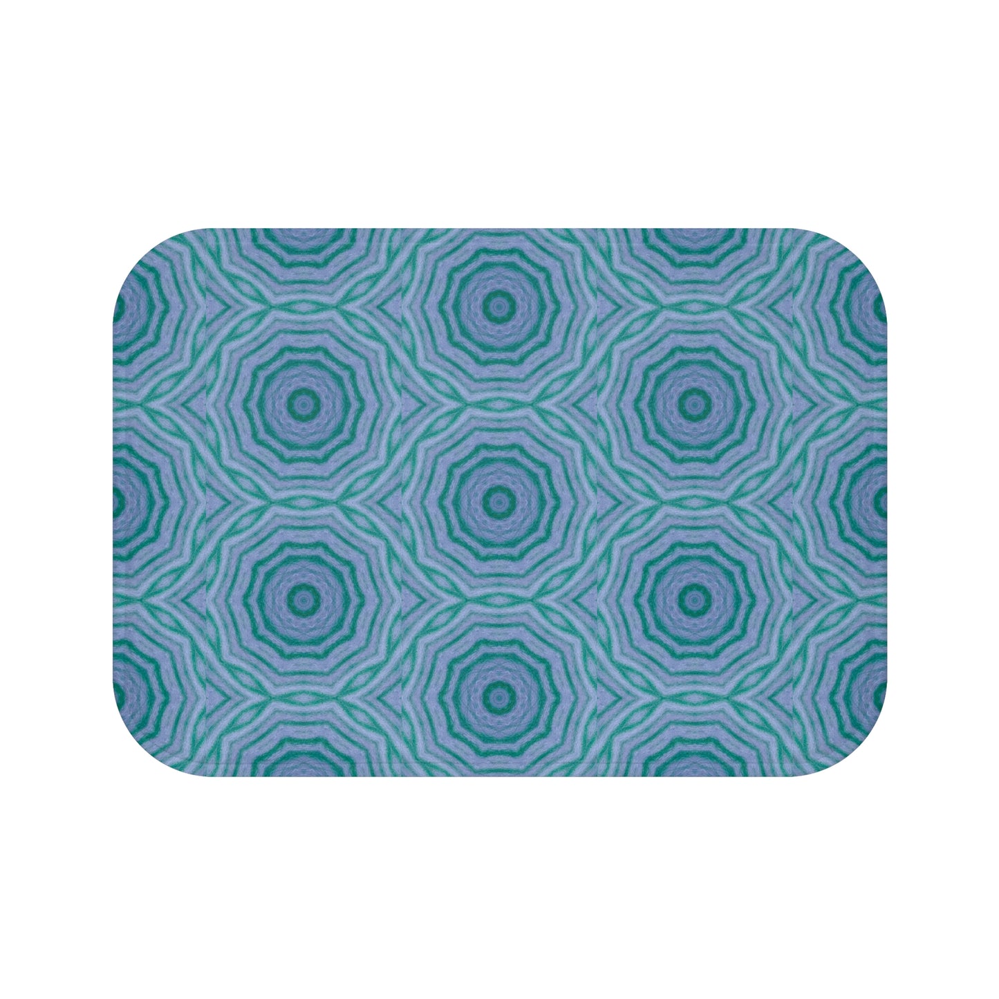 "GR33N3RY" Cymatic Print Bath Mat
