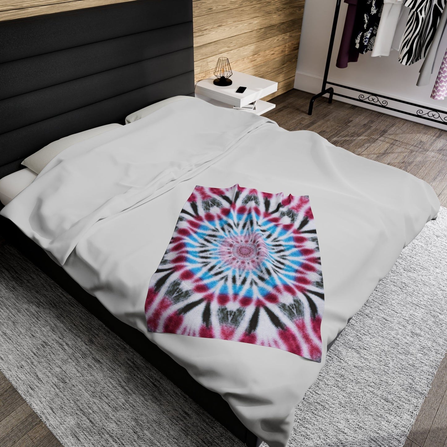 “HYP3R” Cymatic Velveteen Plush Blanket