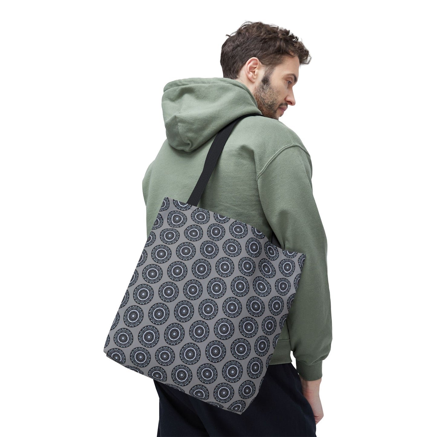 MAYA Cymatic Aop Customisable Tote Bag (Grey)