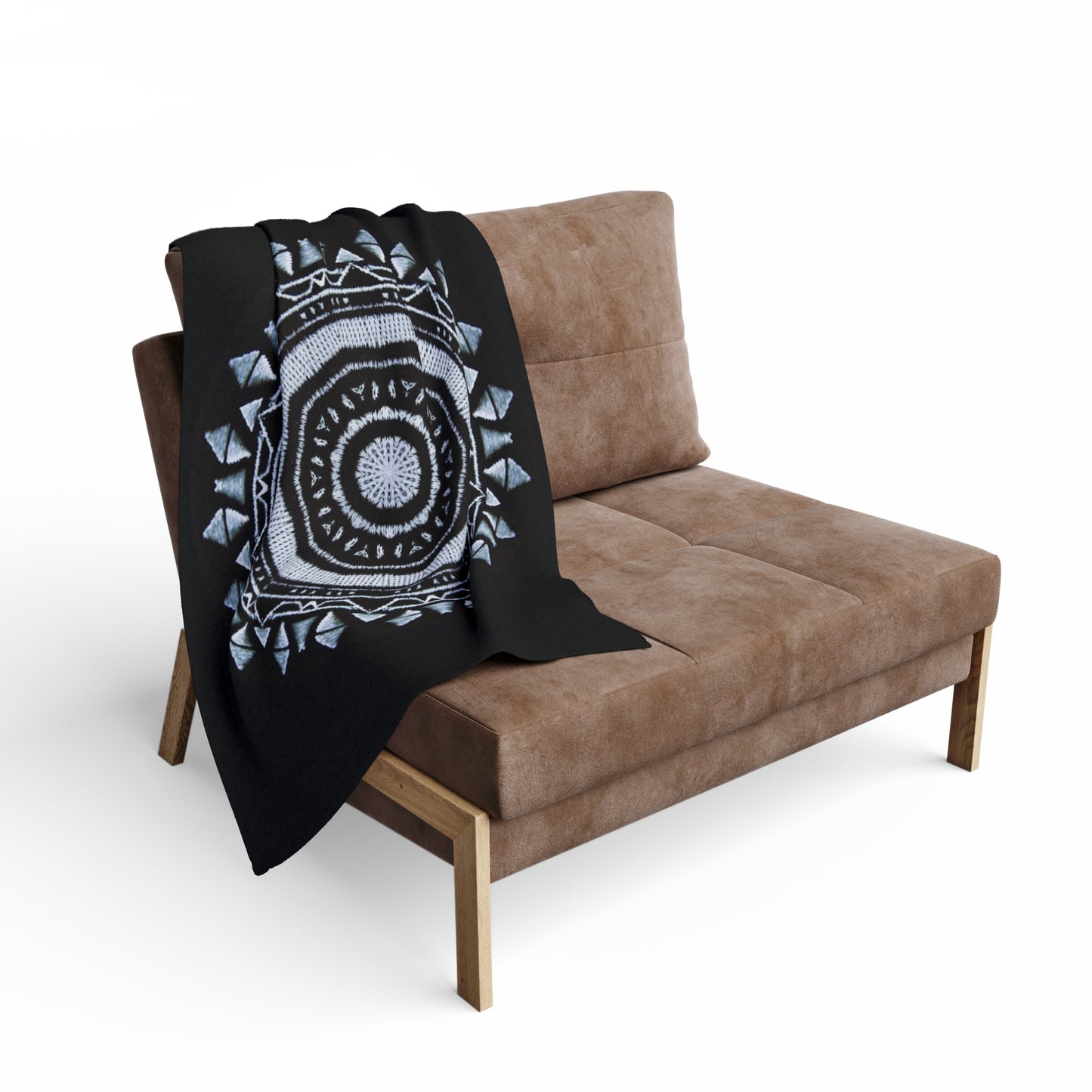 MAYA Cymatic Arctic Fleece Blanket (Black)