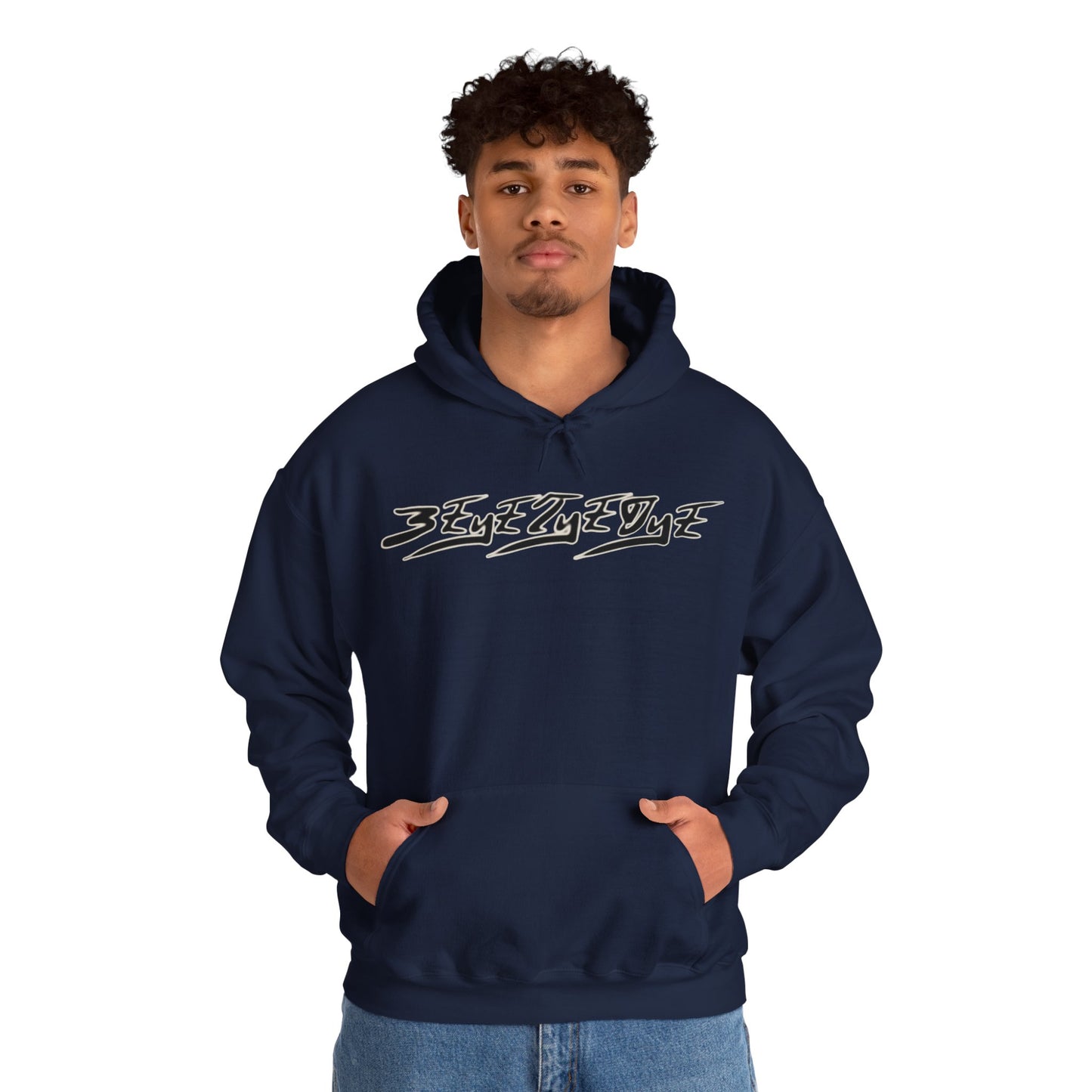 Men's 3ETD Noir "MAYA" Cymatic Print Hoodie