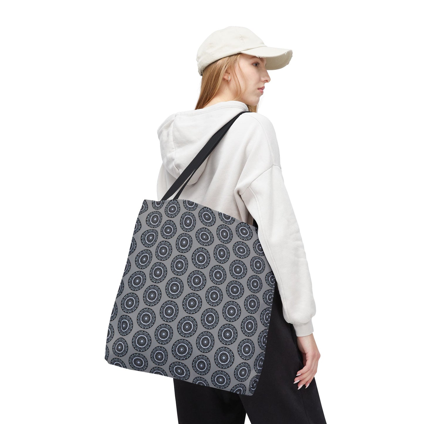 MAYA Cymatic Aop Customisable Tote Bag (Grey)