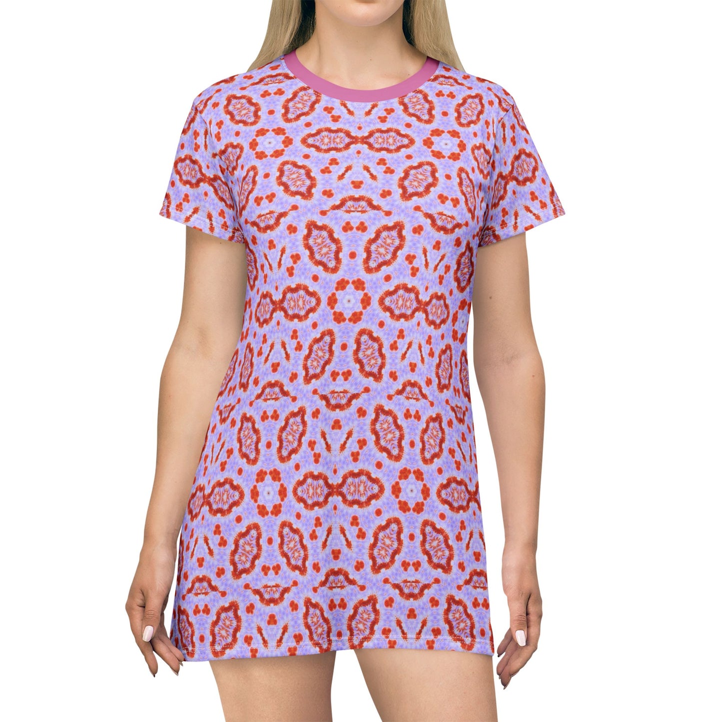 Women's "HEXA" AOP T-Shirt Dress for Summer Fun