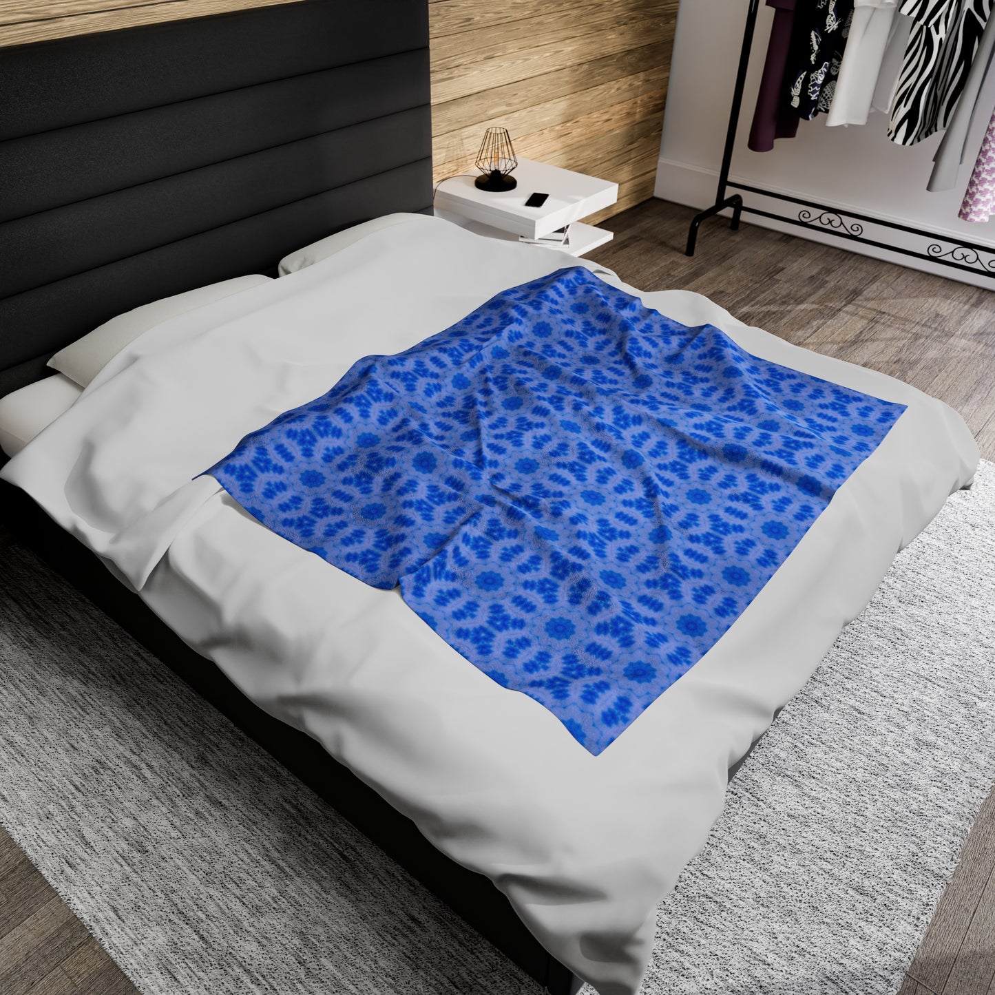 BLU3DR3AM Cymatic AOP Velveteen Blanket