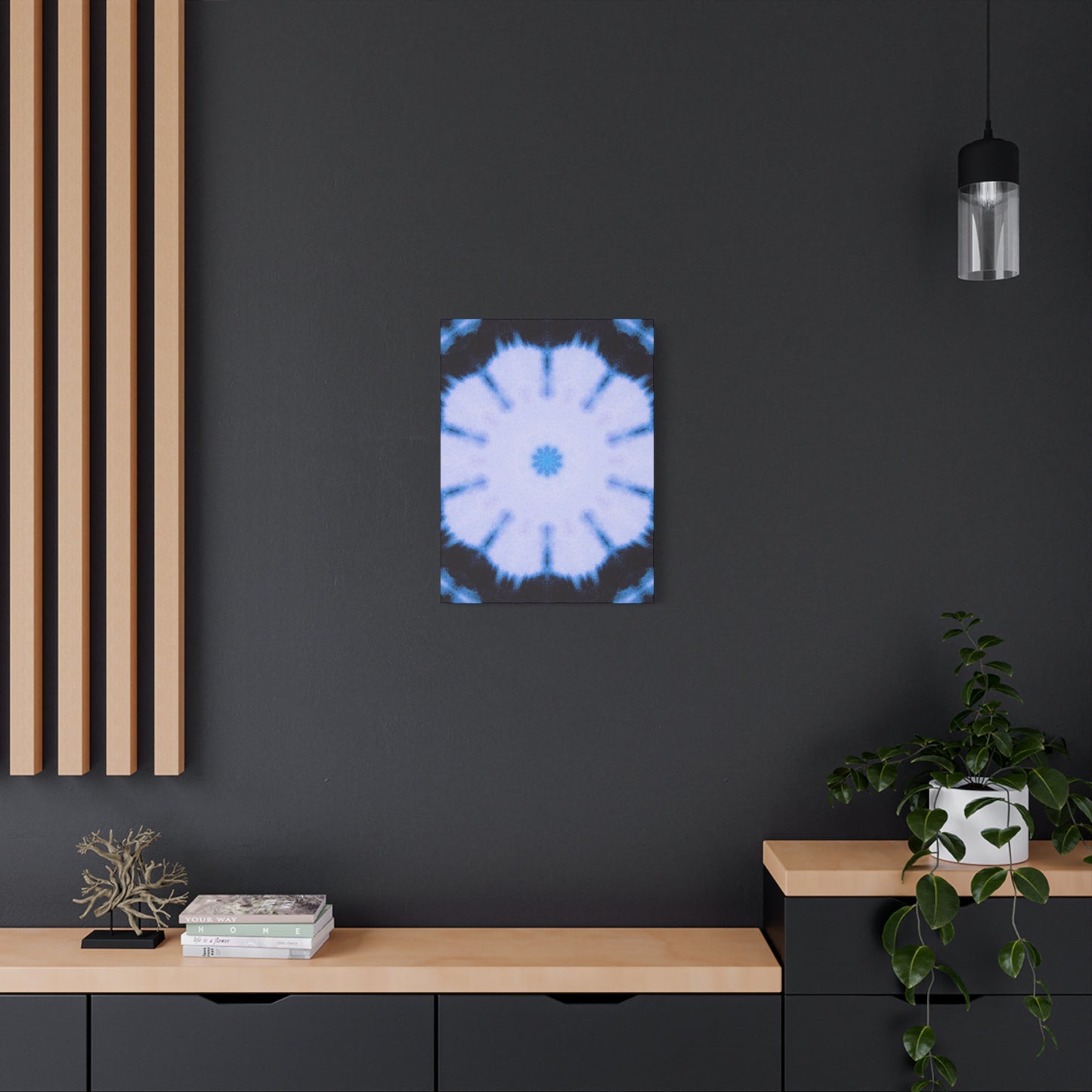 "SNWFLK" Cymatic Canvas Art Print - Stretched Matte 1.25" Gallery Wrap