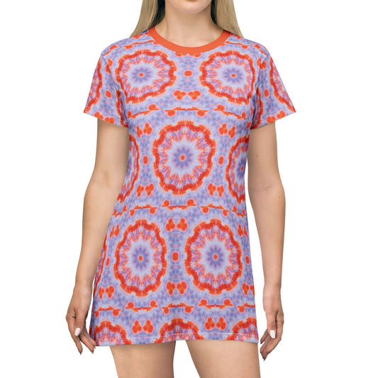 Women's "NEBU" AOP T-Shirt Dress