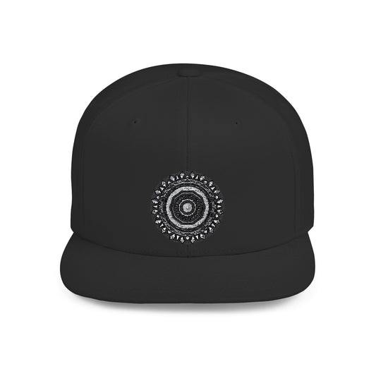 MAYA Embroidered Flat Bill Snapback Hat