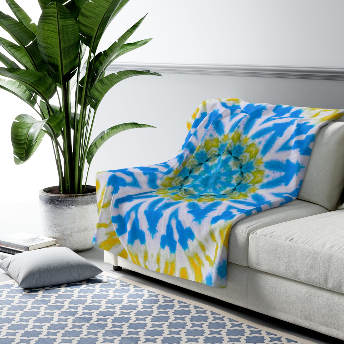 "GETA" Cymatic Sherpa Fleece Blanket