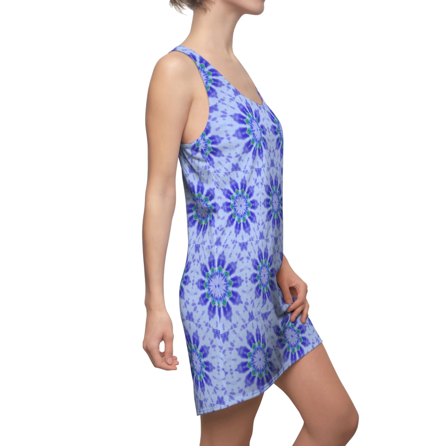 Women’s "LOTUS" Cymatic Print Racerback Dress