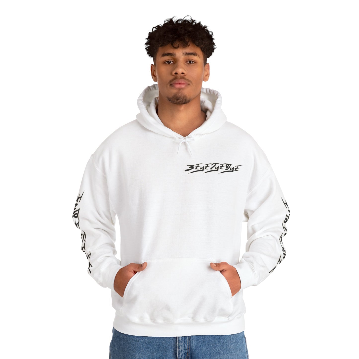 Men's 3ETD Noir "TRIBAL" Cymatic Print Hoodie