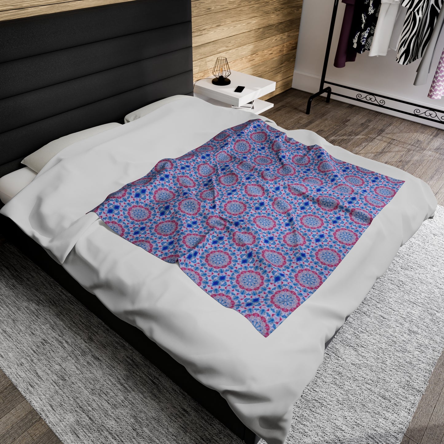 ASCNTN Cymatic AOP Velveteen Blanket