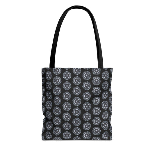 MAYA Cymatic Aop Customisable Tote Bag (Black)
