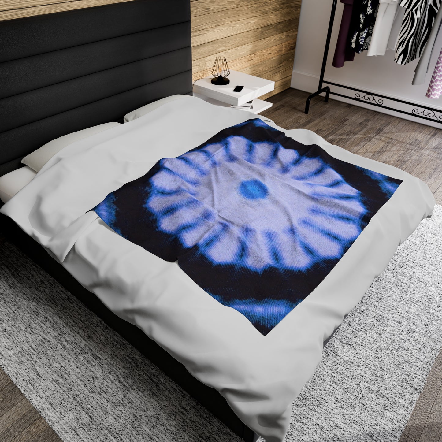 SNWFLK-2 Cymatic Velveteen Blanket