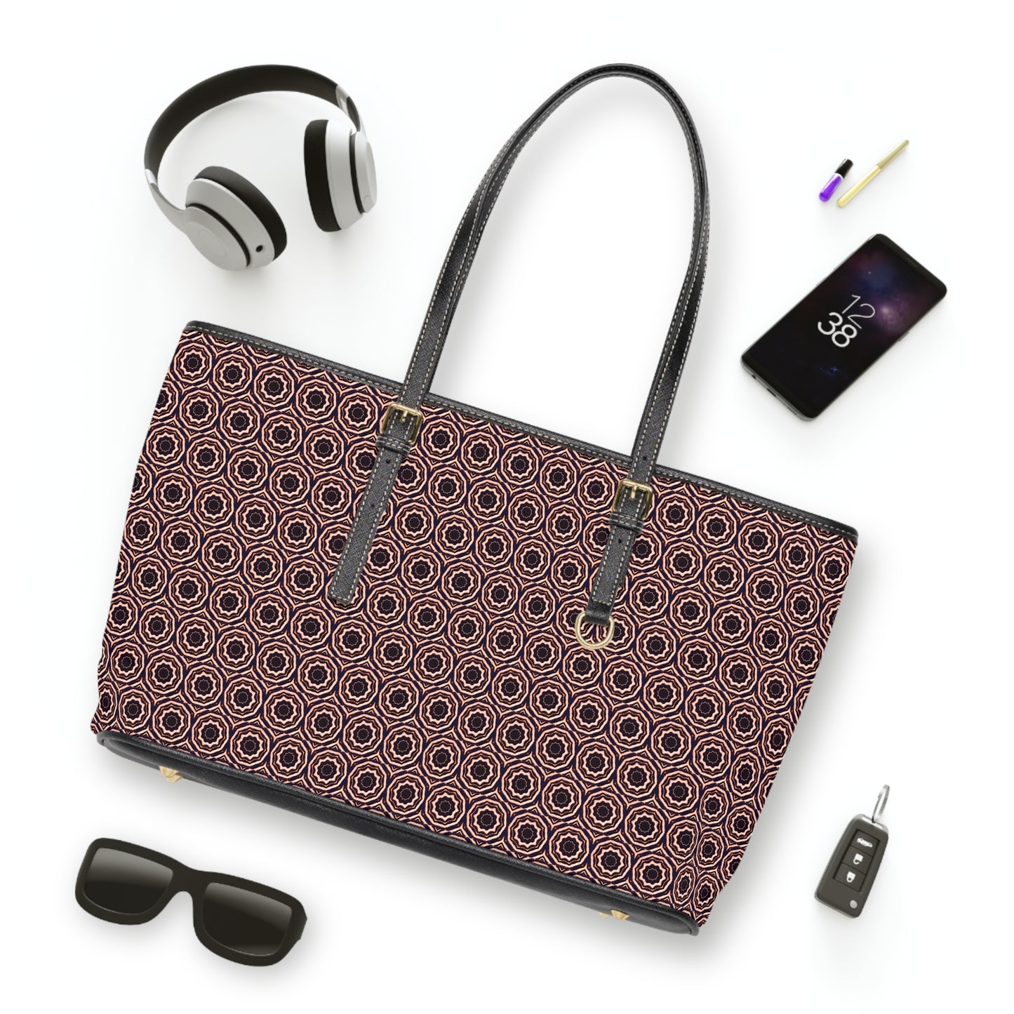 VOiD Cymatic Aop Pu Leather Shoulder Bag