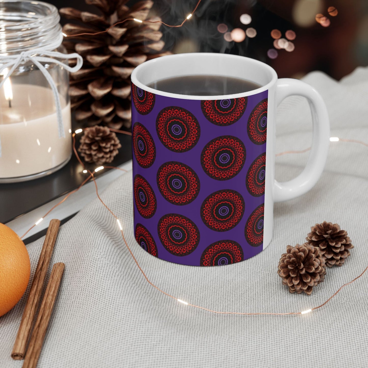 VESI Cymatic AOP Ceramic Mug (Purple)