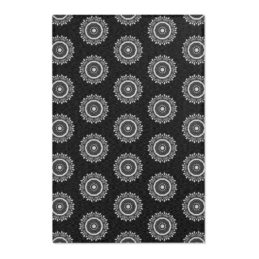 “MAYA” Cymatic Area Rug (Black) - Modern Home Decor