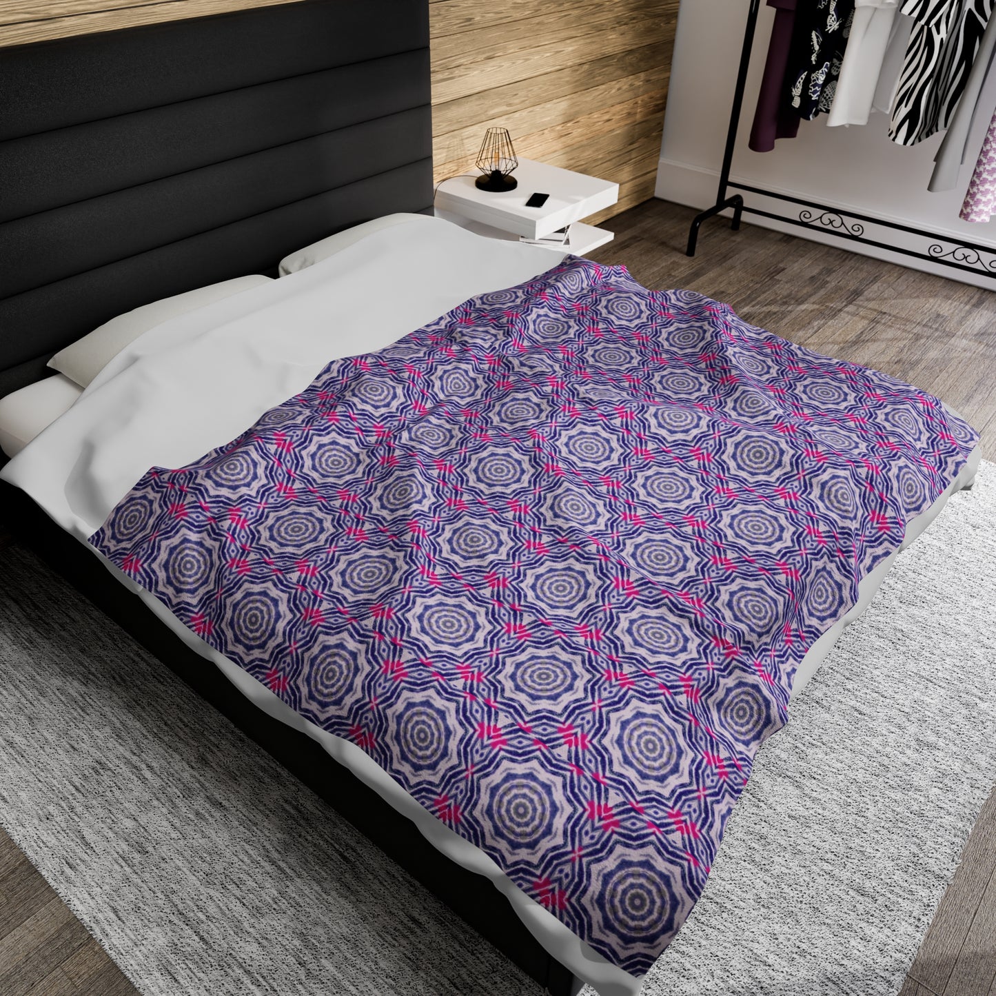VibeRATE Cymatic AOP Velveteen Blanket