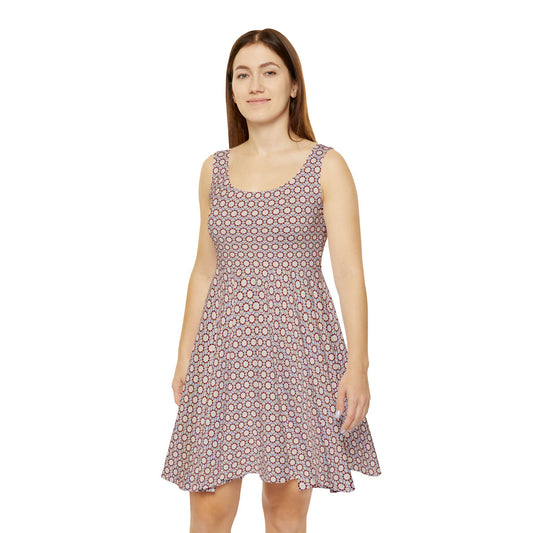 Women's "MOSAIC" Cymatic Aop Skater Dress