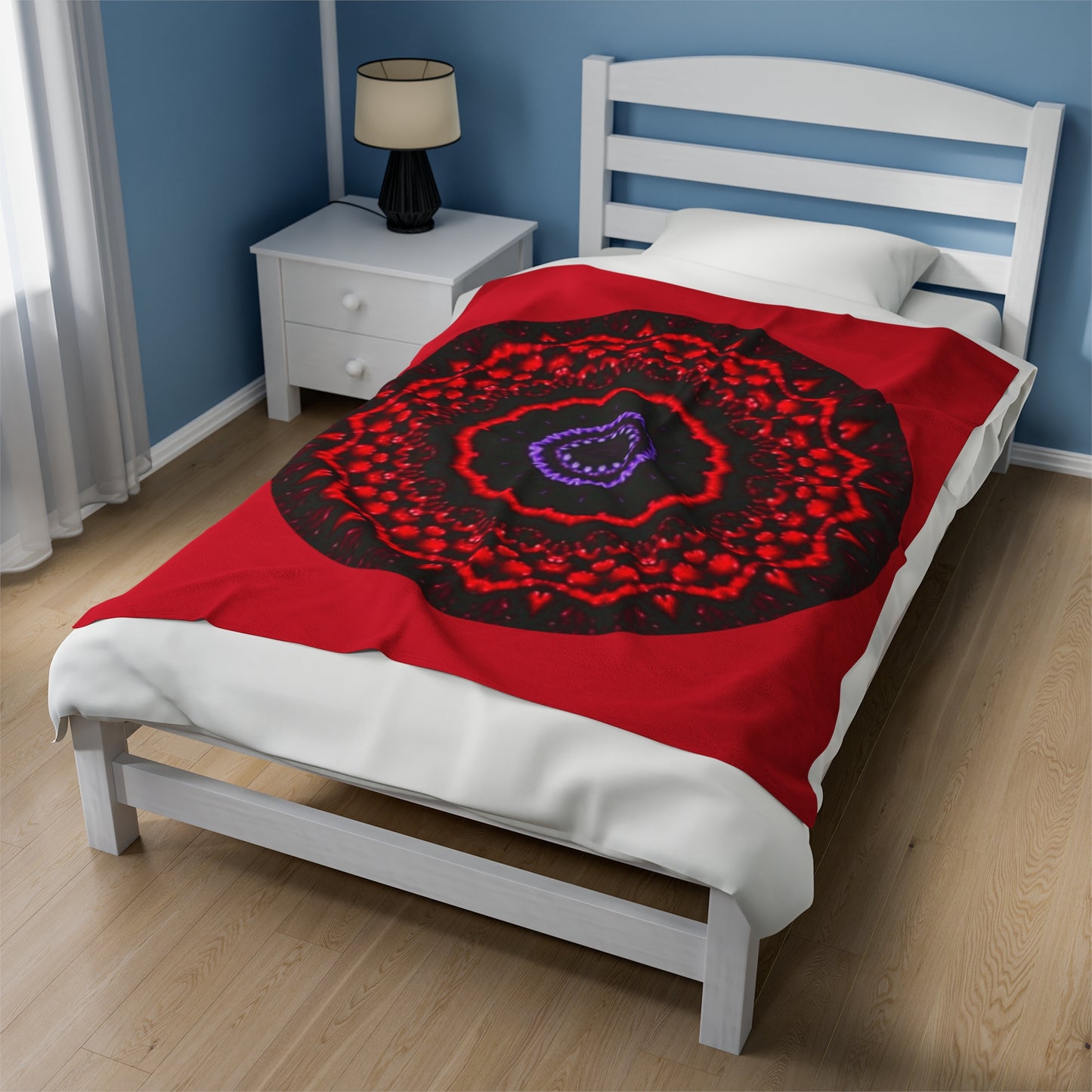 VESI-2 Cymatic Velveteen Blanket (Red)