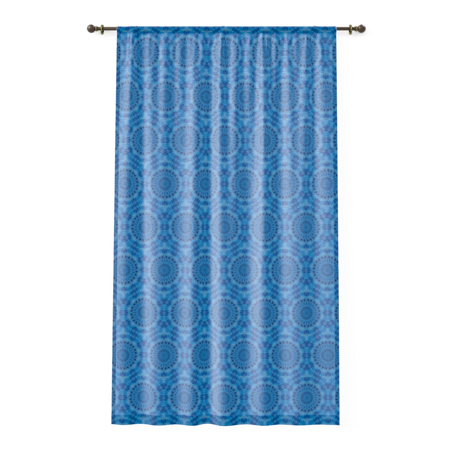 "AVIAN" Cymatic Print Window Curtain - Vibrant Design for Home Decor