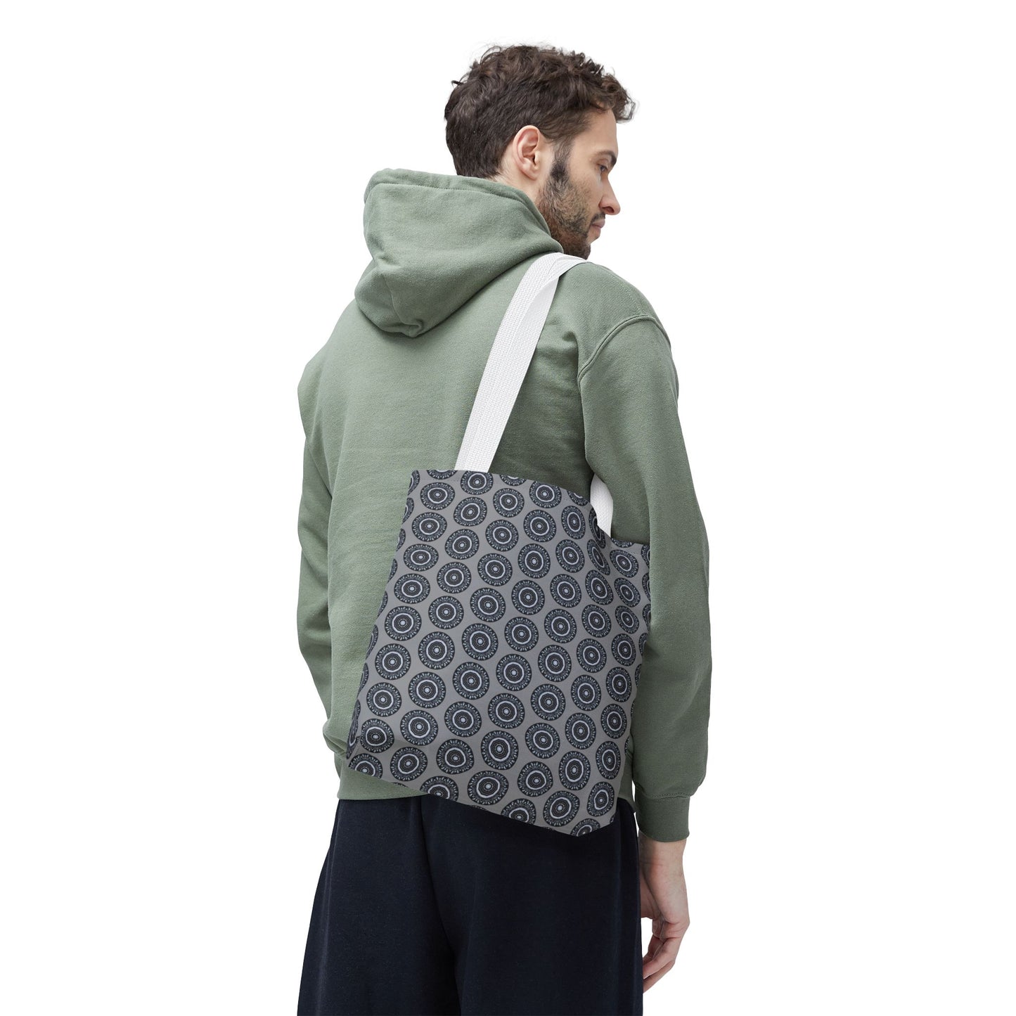 MAYA Cymatic Aop Customisable Tote Bag (Grey)