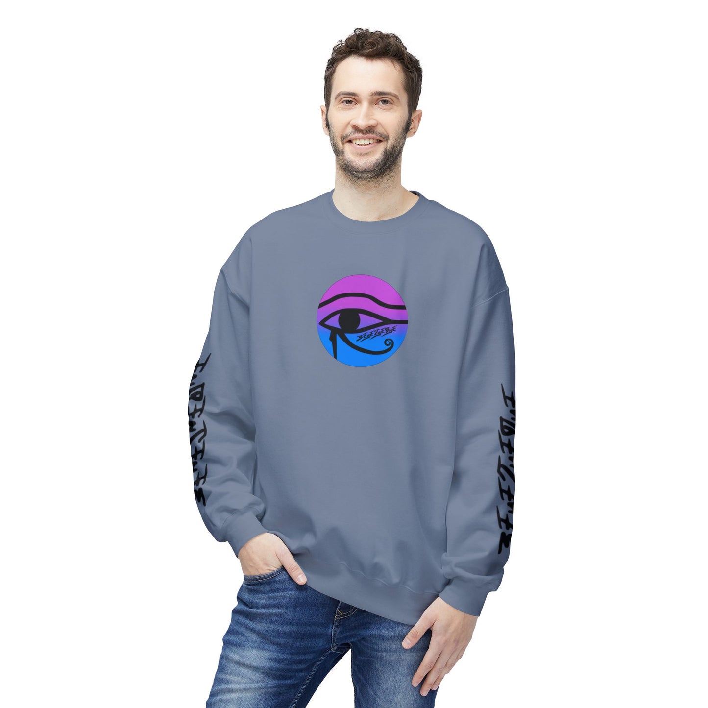 Unisex 3ETD Logo Softstyle Flecce Crewneck
