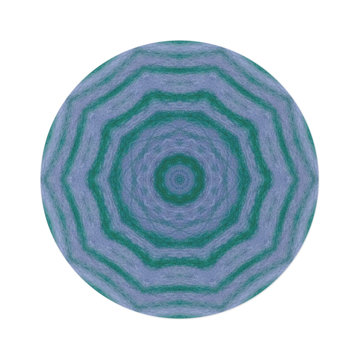"GR33N3RY" Cymatic Round Rug