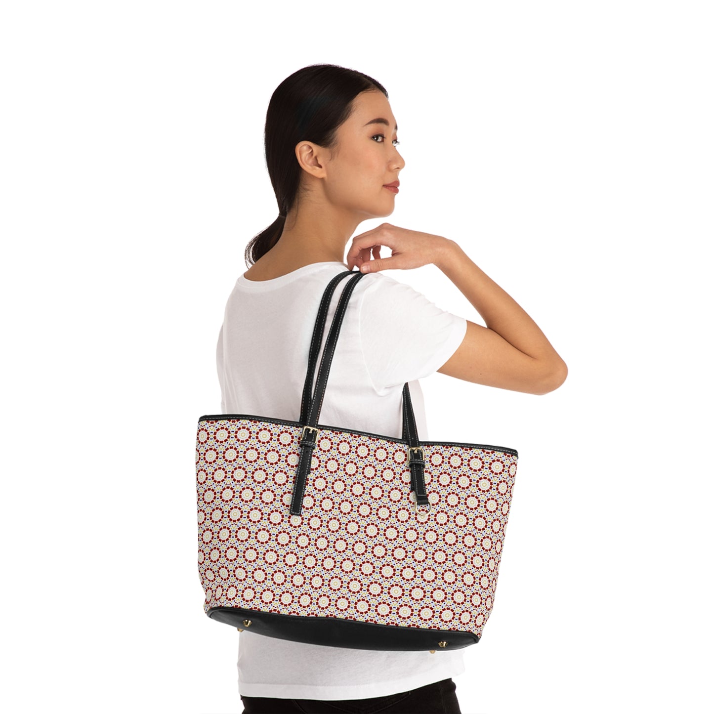 MOSAIC Cymatic Aop Pu Leather Shoulder Bag