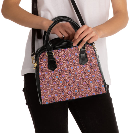 DECA Cymatic Aop Pu Shoulder Handbag
