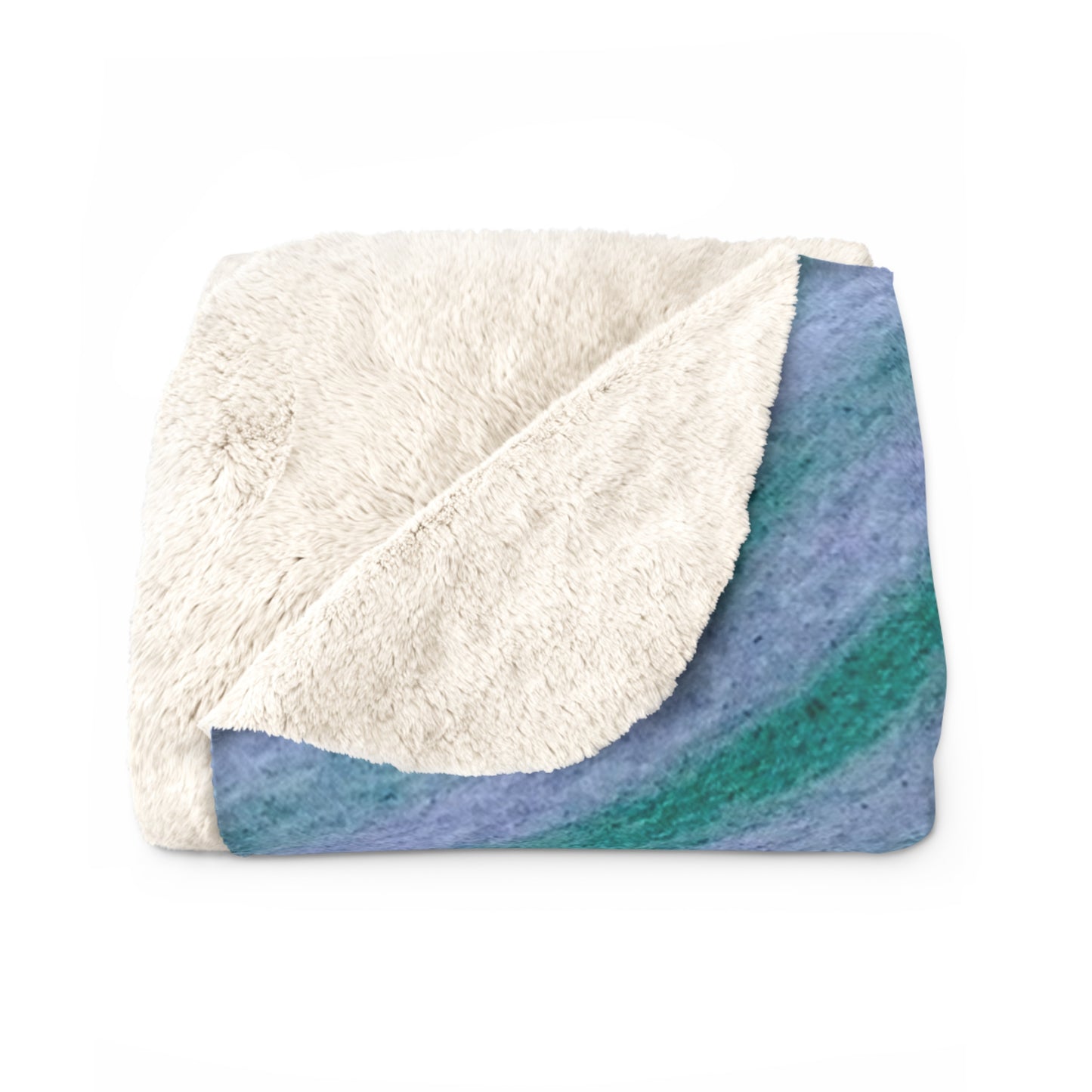 "GR33N3RY" Sherpa Fleece Blanket | Cosy Throw for Home Decor & Gifts