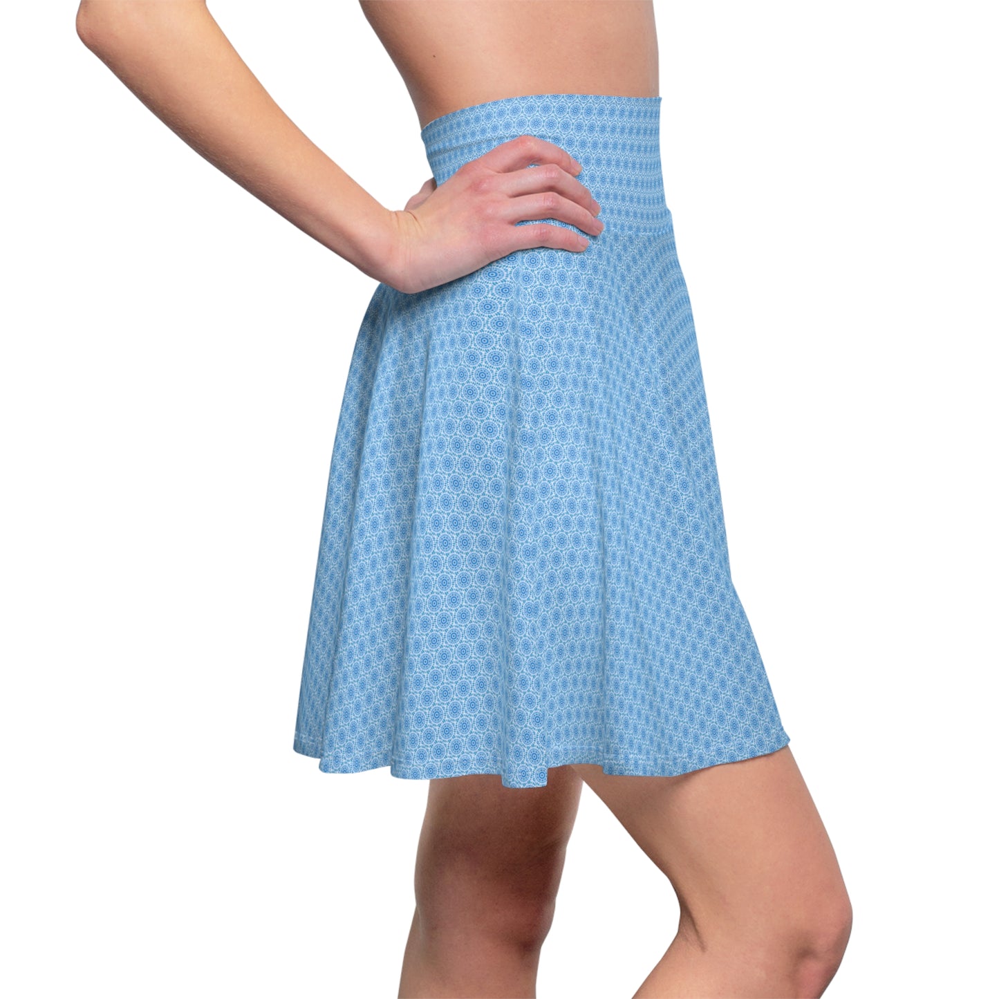 Women's “E-VEIL I” Cymatic AOP Skater Skirt