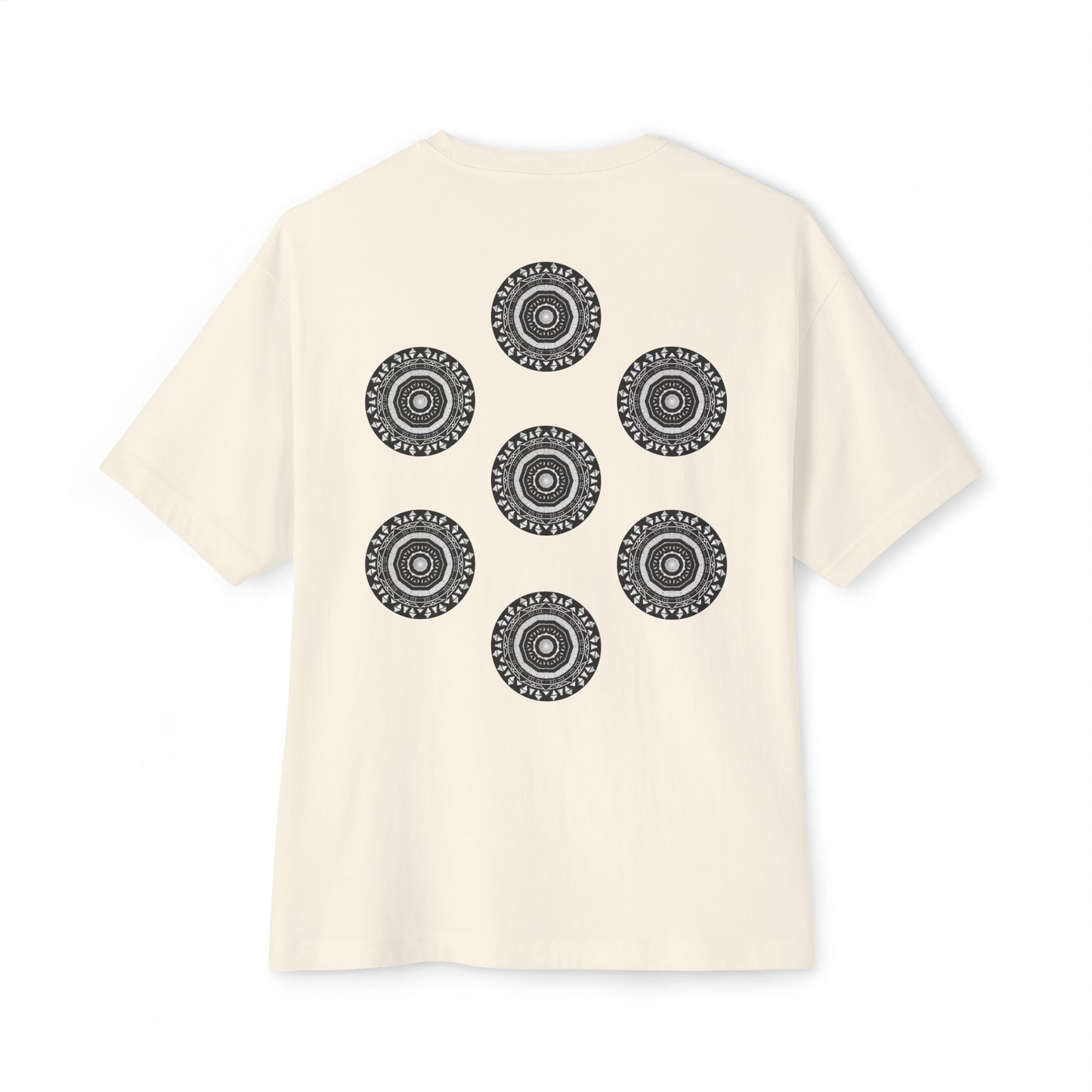 3ETD "MAYA" Cymatic Print Oversized Boxy T Shirt