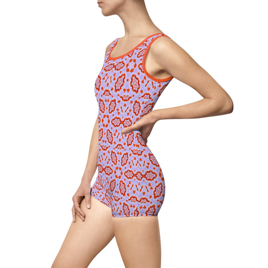Women’s "HEXA" Cymatic AOP Vintage Swimsuit