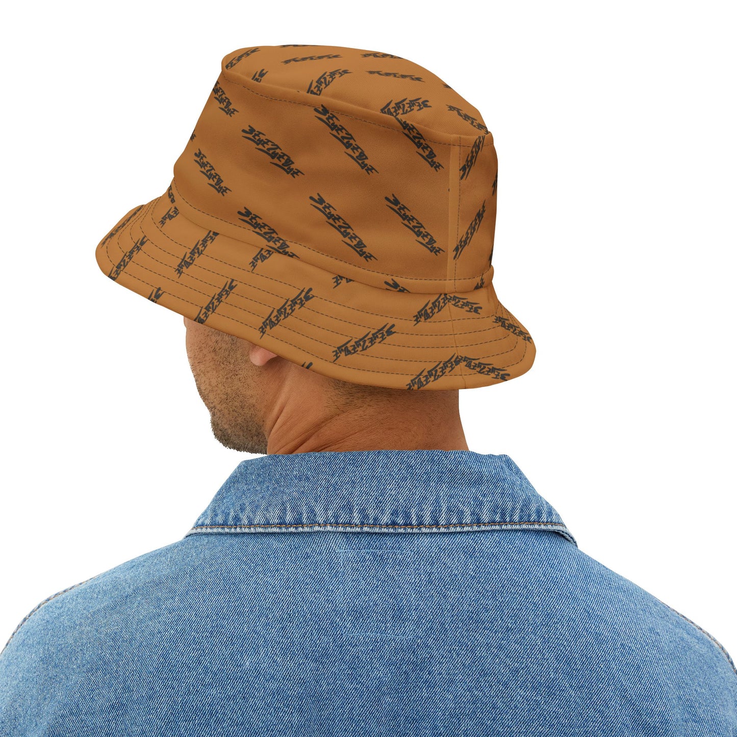 3EyeTyeDye AOP Bucket Hat (Light Brown)