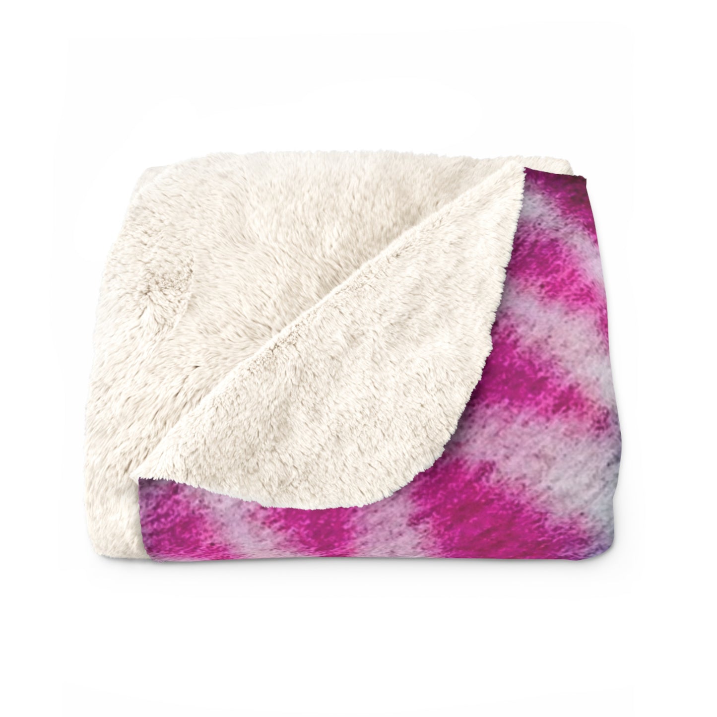 "ULTRAVIOL3T" Sherpa Fleece Blanket | Cosy Throw for Home Decor & Gifts