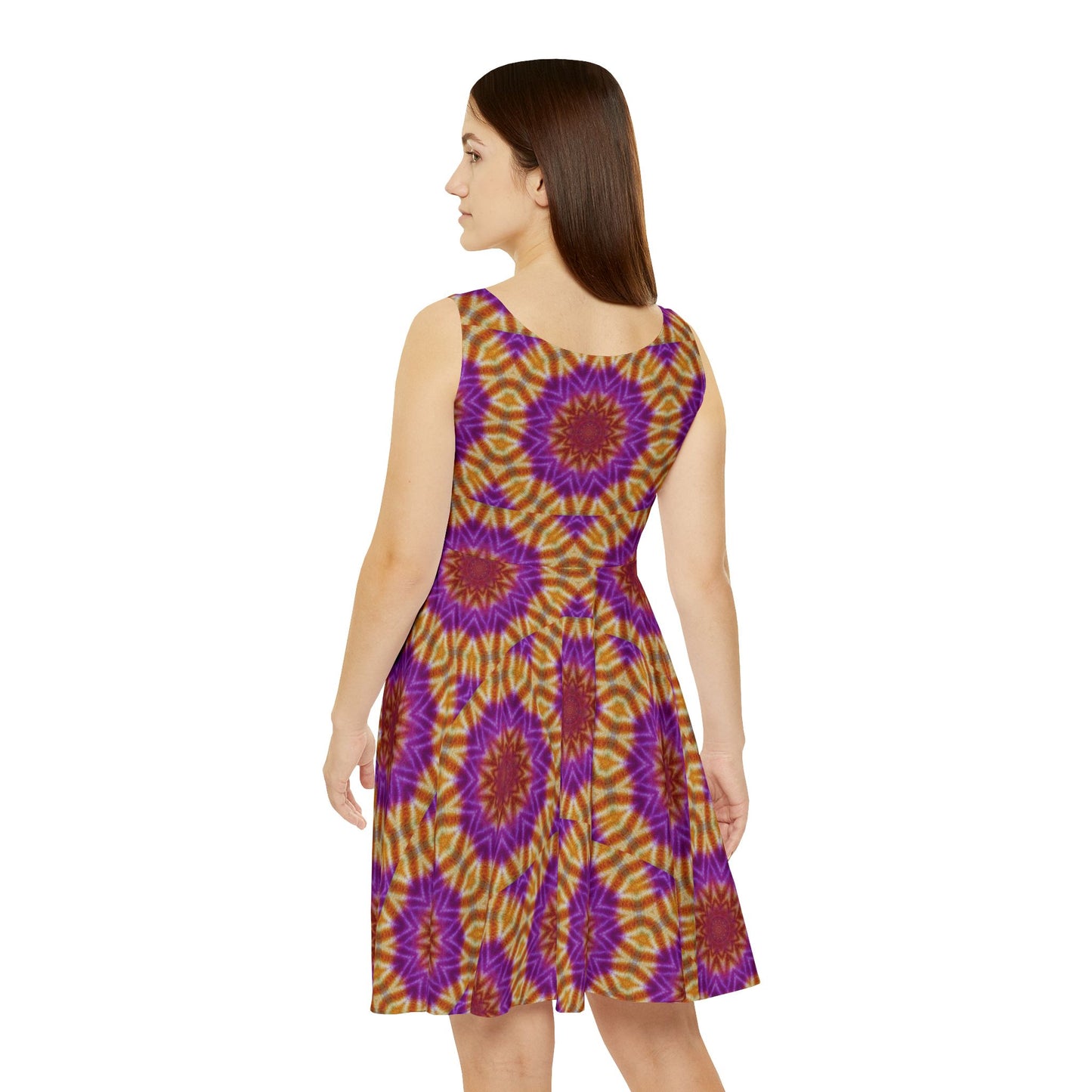 Women's "OST3OS" Cymatic Print Skater Dress