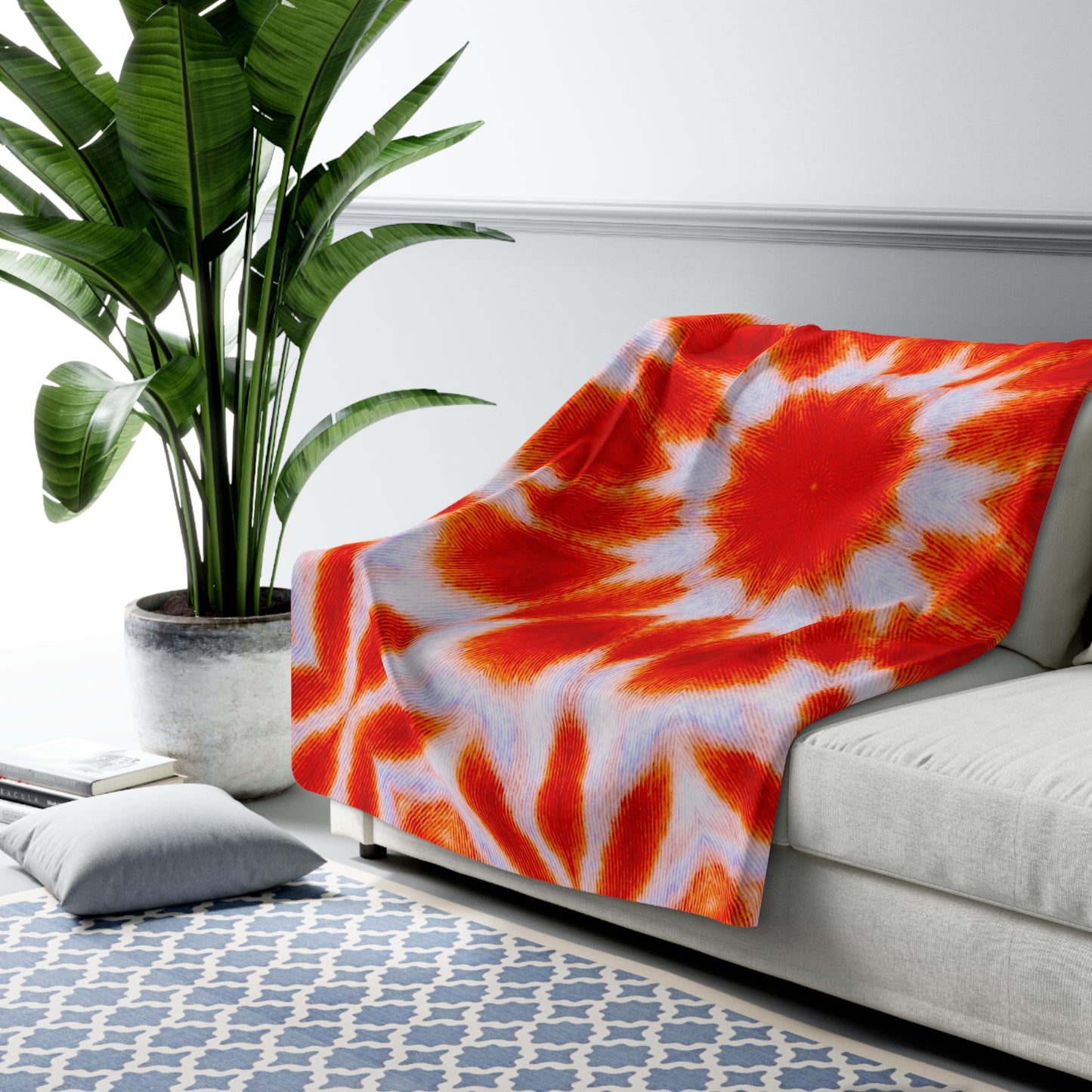"SACRAL" Sherpa Fleece Blanket | Cosy Throw for Home Decor & Gifts