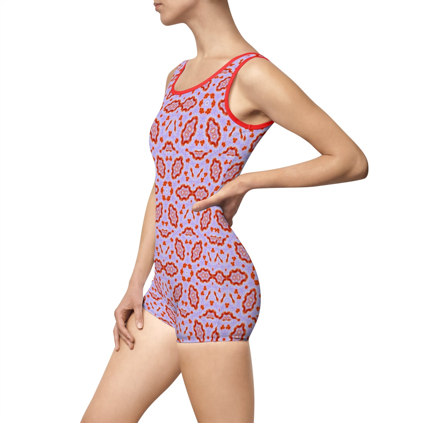 Women’s "HEXA" Cymatic AOP Vintage Swimsuit