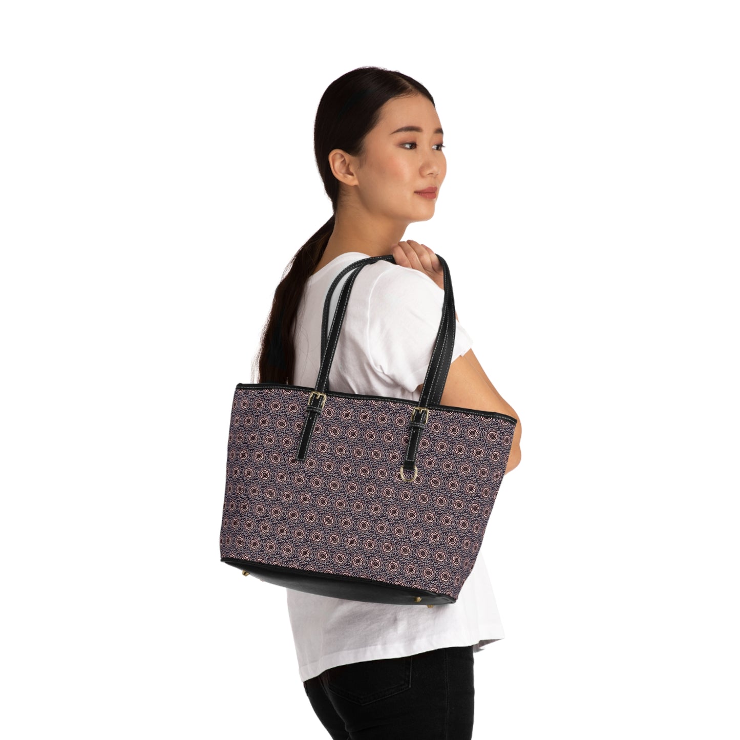 A-BYSS Cymatic Aop Pu Leather Shoulder Bag